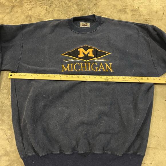 Vintage Legends Athletic Michigan Spellout Pullover Sweatshirt Size XXL - Picture 4 of 7